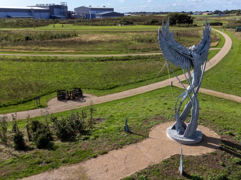 Daedalus sculpture at Queen Elizabeth II Platinum Jubilee Park
